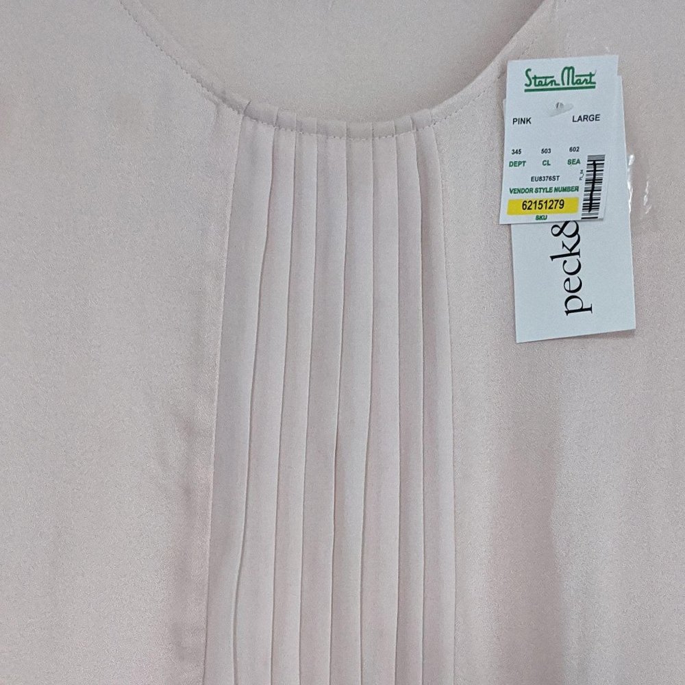 New Peck and Peck Pink Sleeveless Blouse